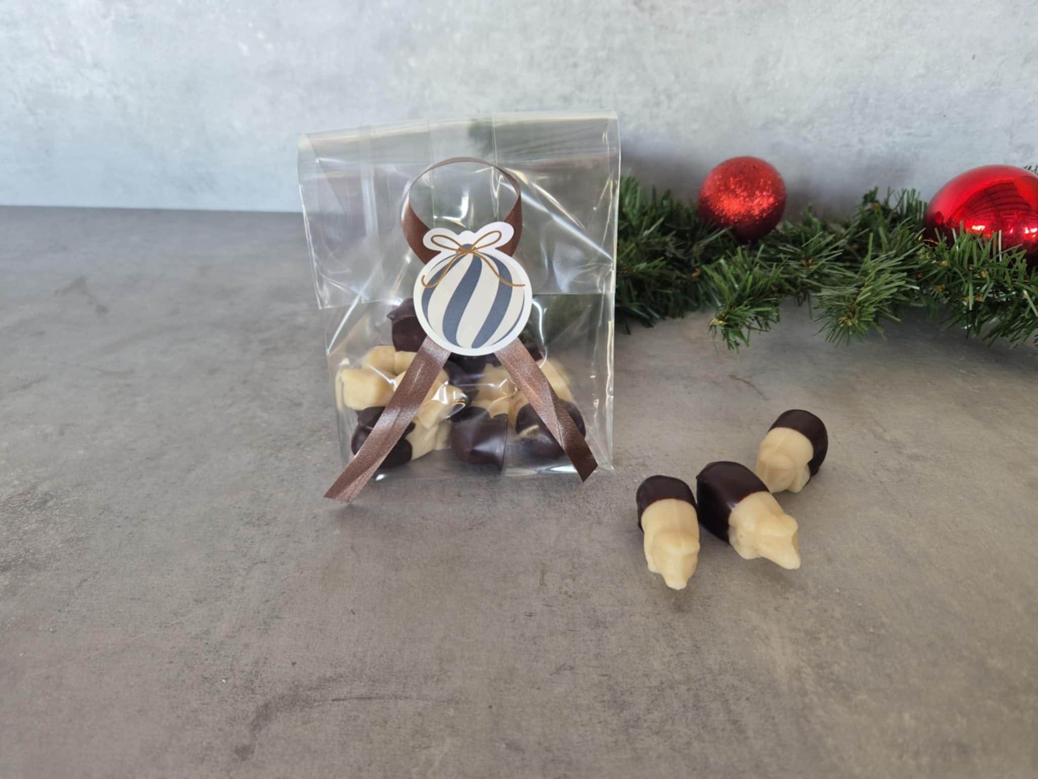 Marsipanpåse grisar